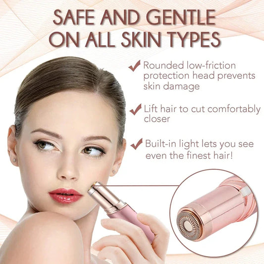 Depilador Facial Batom Barbeador- USB Aparador Elétrico de Sobrancelhas - Removedor de Pelos